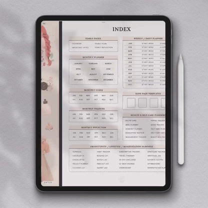 Ultimate Me Undated Digital Planner + Planner Sticker Bundle